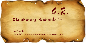 Otrokocsy Radomér névjegykártya